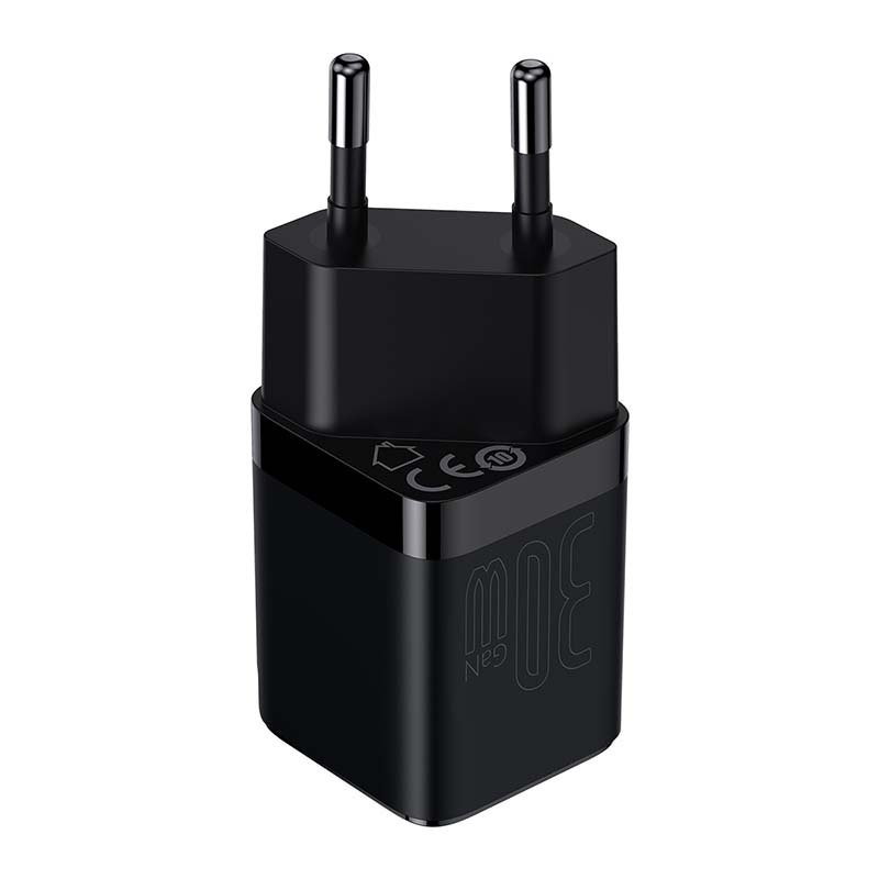 Ładowarka sieciowa Baseus GaN3 TYP-C 30W - czarna (CCGN010101) Ładowarka sieciowa Baseus GaN3 TYP-C 30W - czarna (CCGN010101)