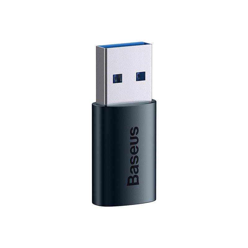 Adapter Baseus Ingenuity OTG USB-A 3.1 do USB Typ-C, 10 Gbps - niebieski (ZJJQ000103)