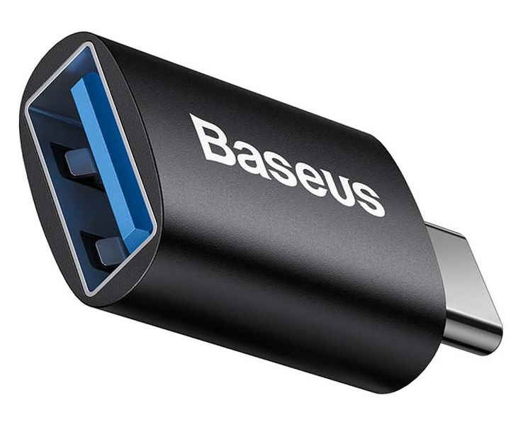 Zdjęcie produktu: Adapter Baseus Ingenuity OTG USB Typ-C do USB-A 3.1, 10 Gbps - czarny (ZJJQ000001)
