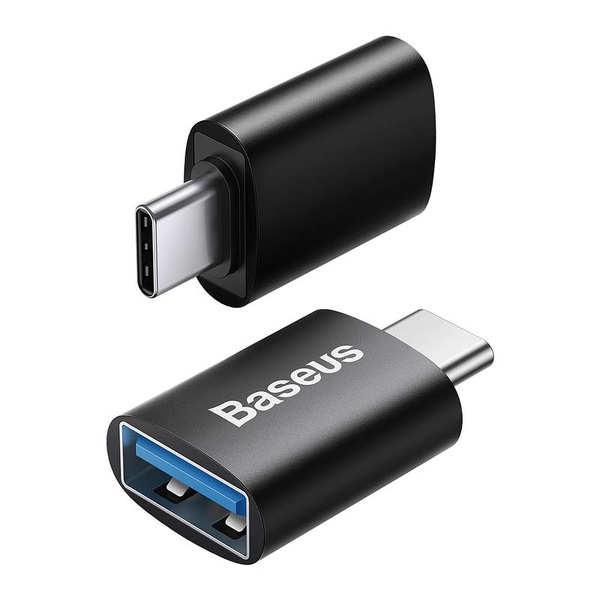 Zdjęcie produktu: Adapter Baseus Ingenuity OTG USB Typ-C do USB-A 3.1, 10 Gbps - czarny (ZJJQ000001)