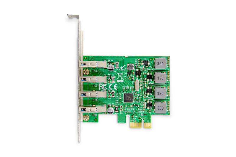 Karta rozszerzeń (Kontroler) Digitus USB 3.0 PCI Express 4xUSB 3.0 Low Profile Chipset: VL805