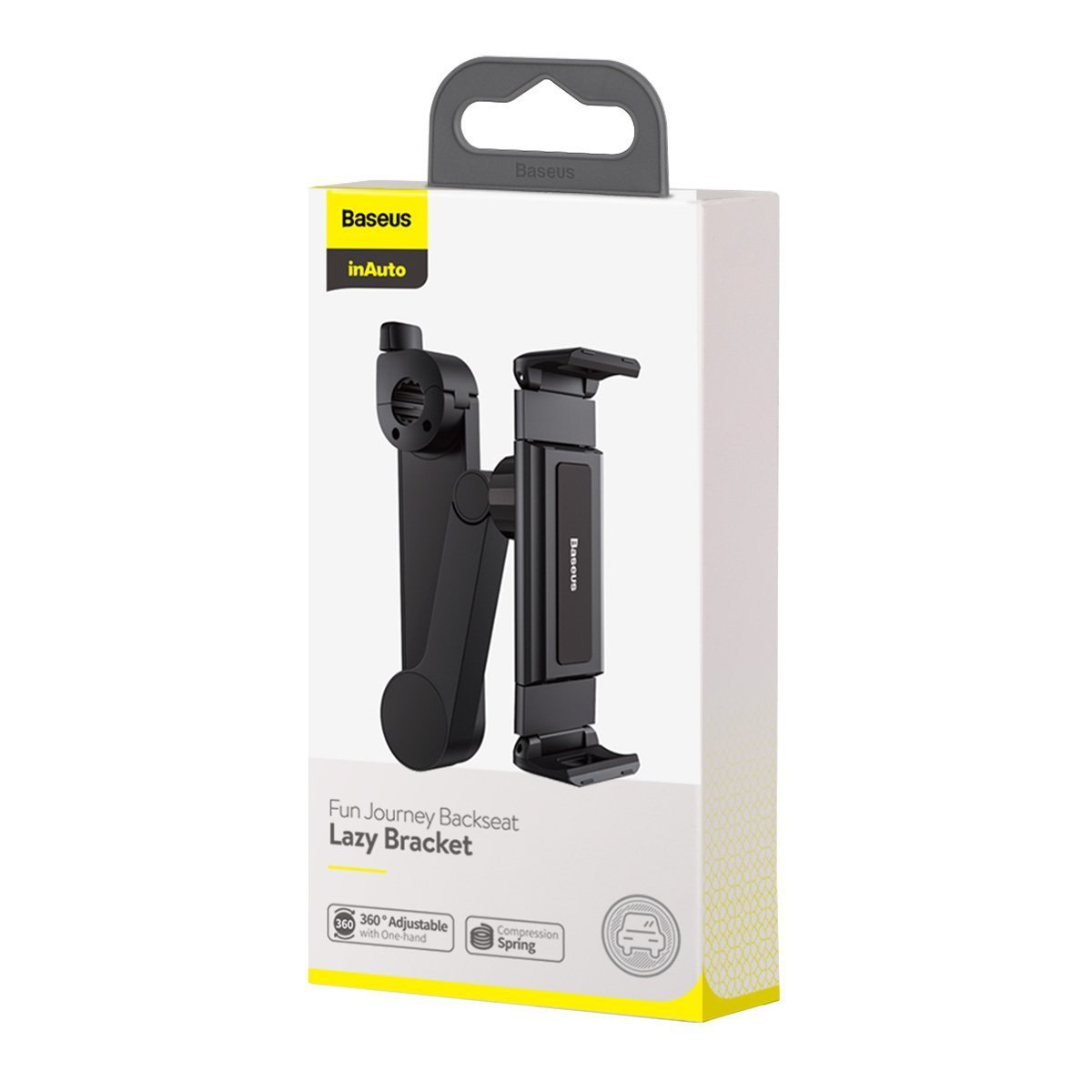 Samochodowy uchwyt na zagłówek do telefonu i tabtetu Baseus Fun Journey o rozmiarach 4,7 - 12,3" - czarny (SULR-A01) Samochodowy uchwyt na zagłówek do telefonu i tabtetu Baseus Fun Journey o rozmiarach 4,7 - 12,3" - czarny (SULR-A01)