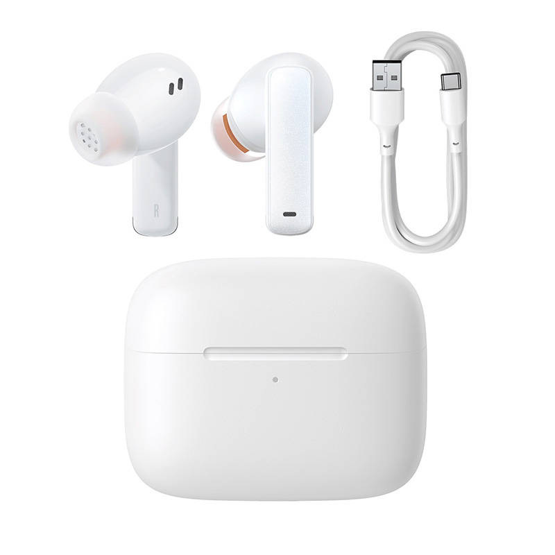 Słuchawki bezprzewodowe TWS Baseus Bowie M2, ładowanie indukcyjne, Bluetooth 5.2 - białe (NGTW140002)