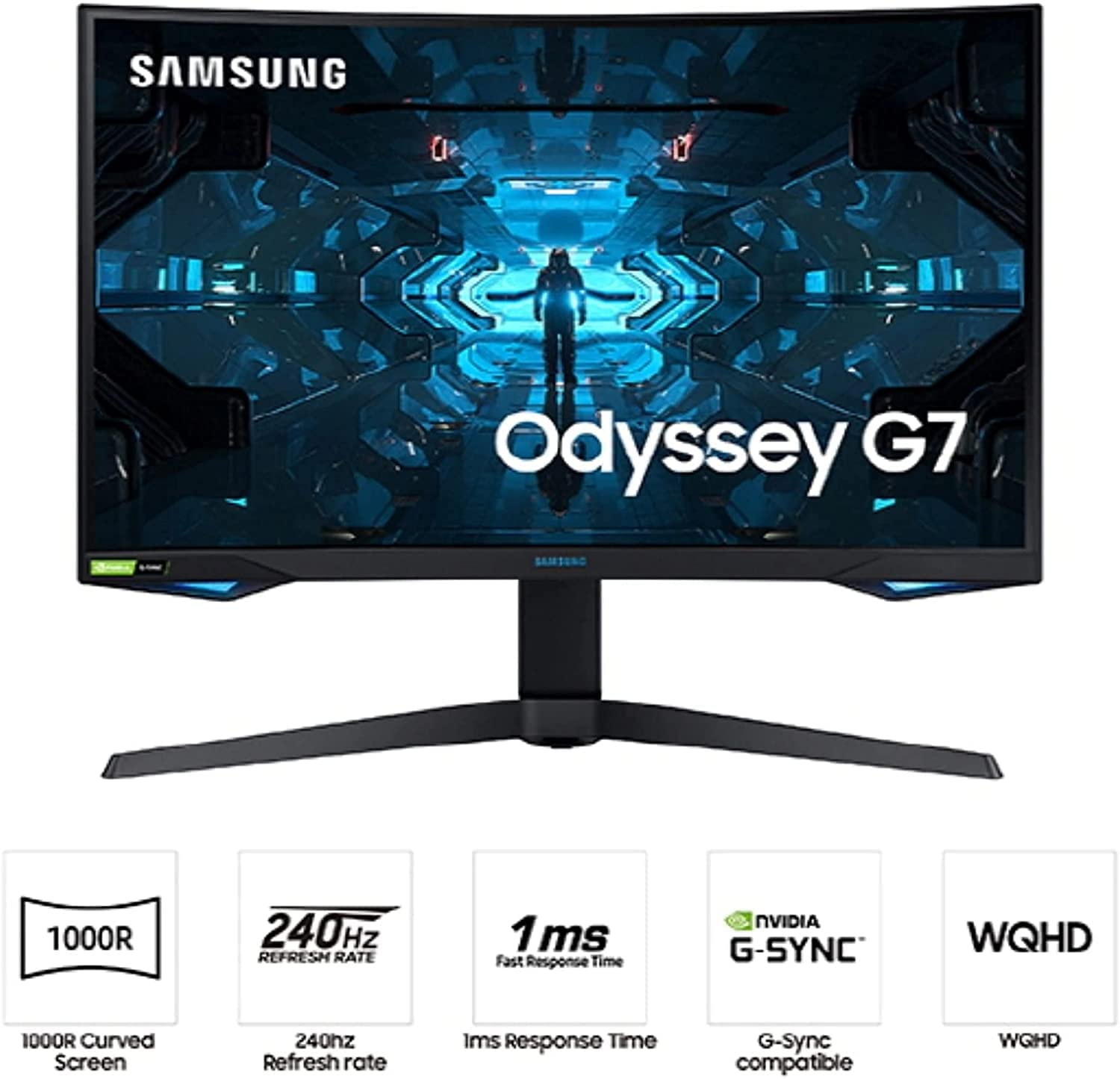 Monitor Samsung Odyssey G7 32" WQHD VA 240Hz 1ms LC32G75TQSRXEN Monitor Samsung Odyssey G7 32" WQHD VA 240Hz 1ms LC32G75TQSRXEN