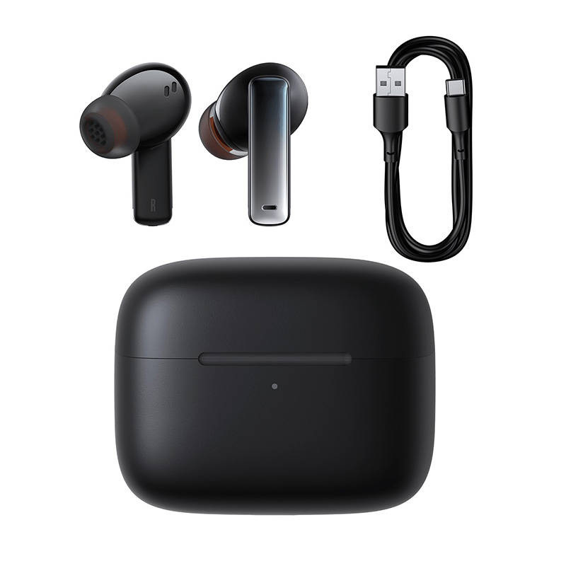 Słuchawki bezprzewodowe TWS Baseus Bowie M2, ładowanie indukcyjne, Bluetooth 5.2 - czarne (NGTW140001)