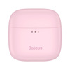 Miniatura zdjęcia: Słuchawki bezprzewodowe TWS Baseus Bowie E8, ładowanie indukcyjne, Bluetooth 5.0 - różowe (NGE8-04)