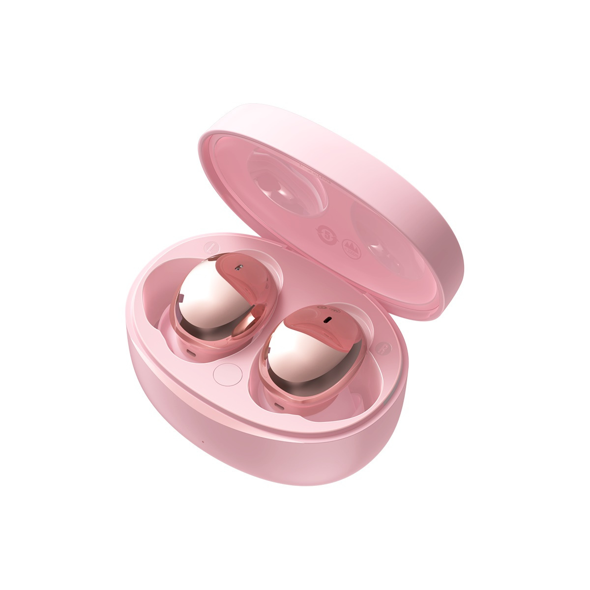 Słuchawki bezprzewodowe TWS Baseus Bowie E2, ładowanie indukcyjne, Bluetooth 5.2 - różowe (NGTW090004)