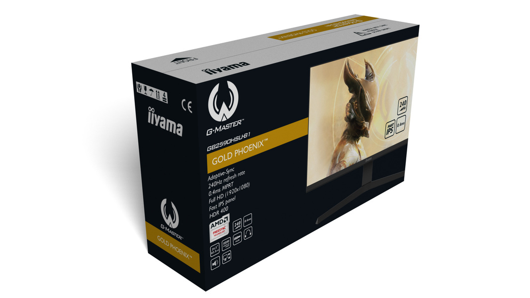 Zdjęcie produktu: iiyama G-Master GB2590HSU-B1 Gold Phoenix 25" FHD IPS 240Hz 0,4ms FreeSync Premium - z gwarancją iiyama 3 lata