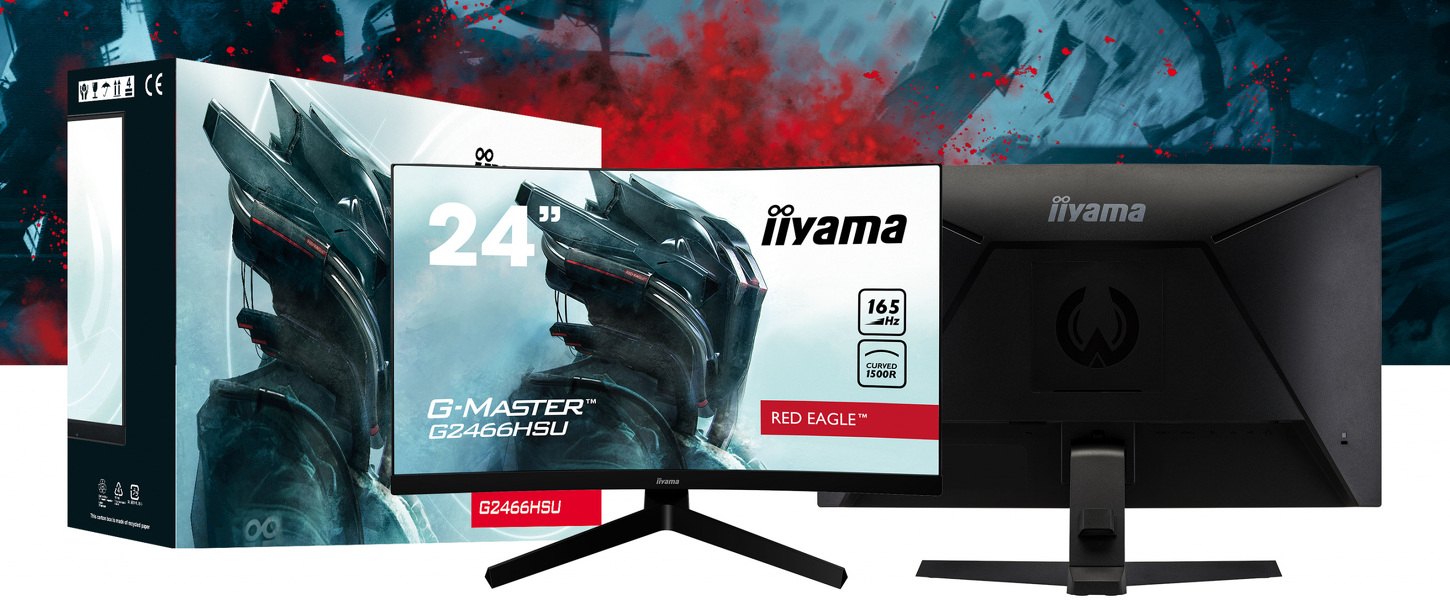 Zdjęcie produktu: iiyama G-Master G2466HSU-B1 Black Hawk 24" FHD VA 165Hz 1ms FreeSync - z gwarancją iiyama 3 lata - zero martwych pikseli 30 dni