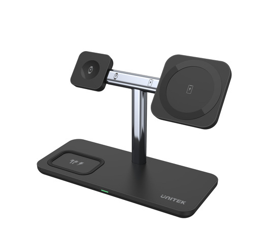 Ładowarka magnetyczna Unitek 3w1 iPhone 15W (P1212A)