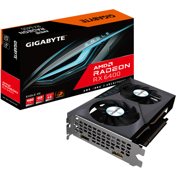 Zdjęcie produktu: Gigabyte Radeon RX 6400 EAGLE 4GB PCI-E GDDR6 (GV-R64EAGLE-4GD)