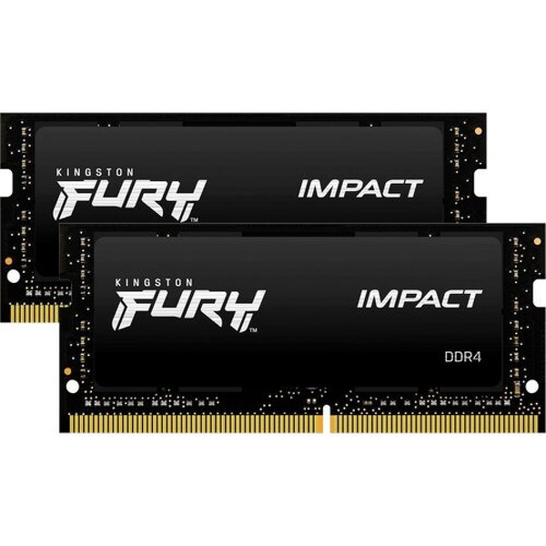 Zdjęcie produktu: Pamięć Kingston FURY Impact SODIMM 32GB (2x16GB) DDR4 2666 CL15 KF426S15IB1K2/32