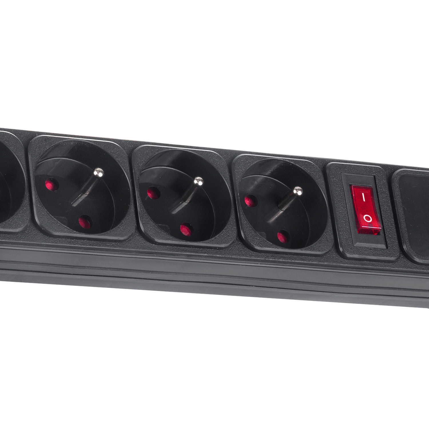 Listwa zasilająca Maclean, przedłużacz 5 gniazd, z włącznikiem przeciwprzeciążeniowym, 250VAC/10A, 1.5m, MCE219