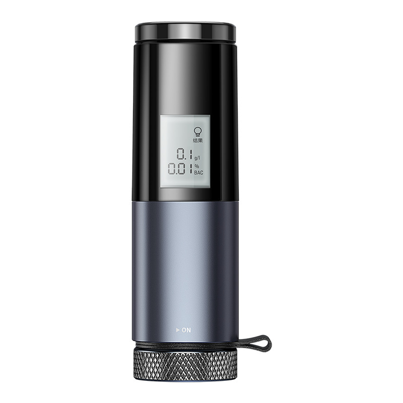 Alkomat elektroniczny Baseus Digital Alcohol Tester, bezustnikowy, LCD - czarny (CRCX-01)