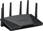Synology Router RT6600ax Tri-Band Wi-Fi 6, 1.8 GHz Quad core , 1GB RAM, 1x2,5GbE, 3x1GbE, 1xUSB 3.2