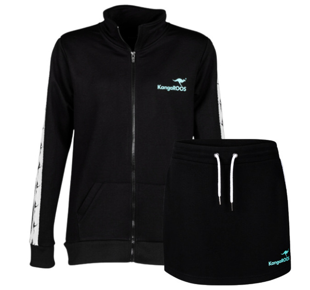 Zdjęcie produktu: KangaROOS zestaw sportowy czarna spódnica i czarna bluza rozmiar M