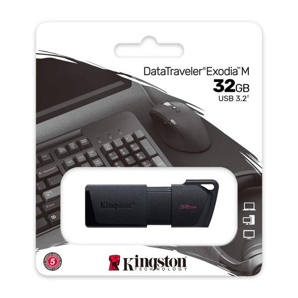 Zdjęcie produktu: Pendrive Kingston 32GB USB 3.2 DataTraveler Exodia M DTXM/32GB Zdjęcie produktu: Pendrive Kingston 32GB USB 3.2 DataTraveler Exodia M DTXM/32GB
