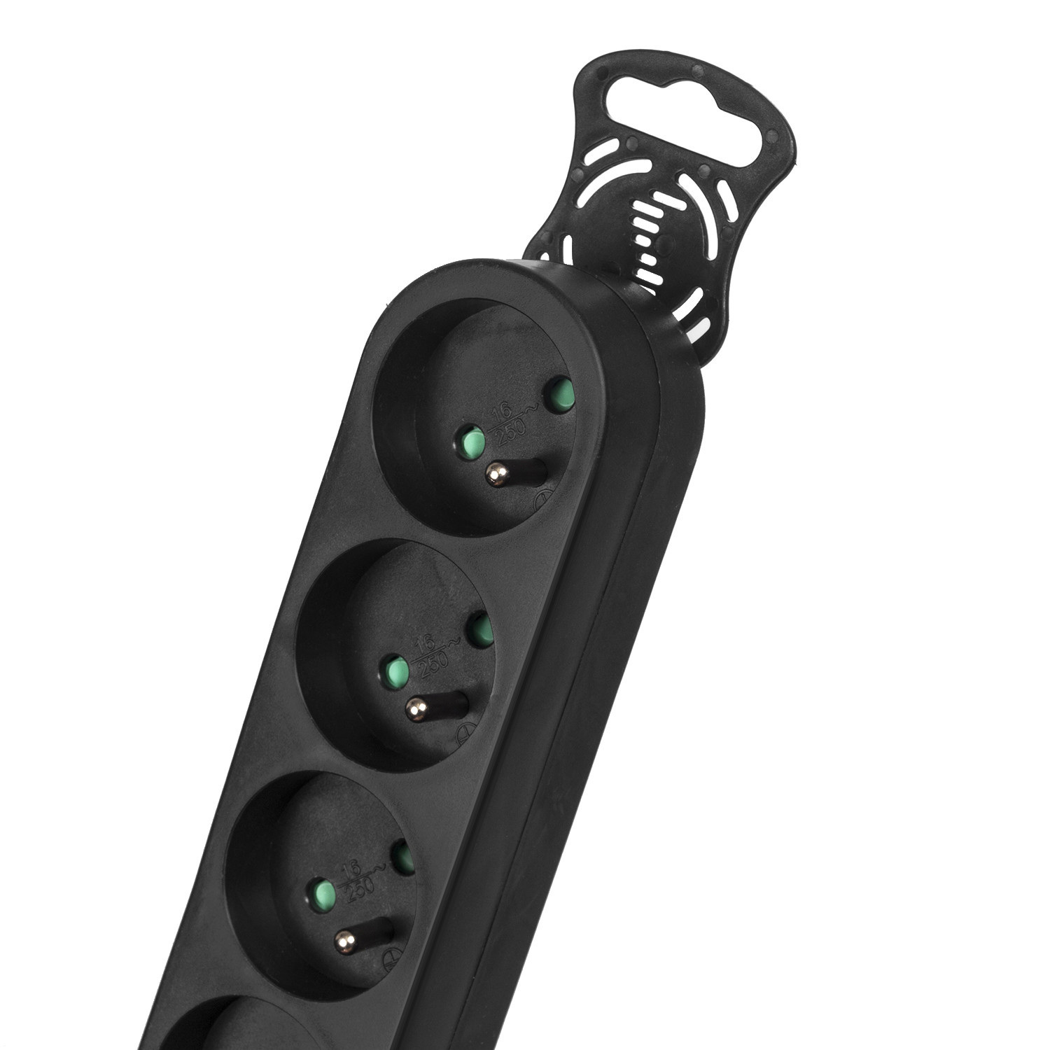 Listwa zasilająca Maclean, przedłużacz 4 gniazda, z wyłącznikiem, czarny, 2300W, 5m, MCE182