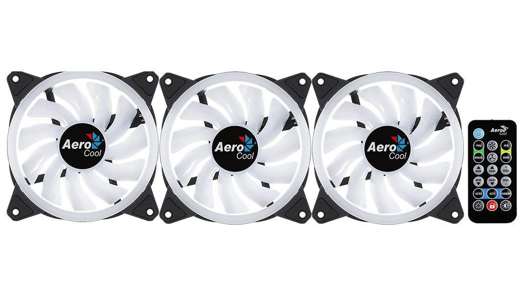Aerocool PGS DUO 12 PRO ARGB 3x120mm z hubem