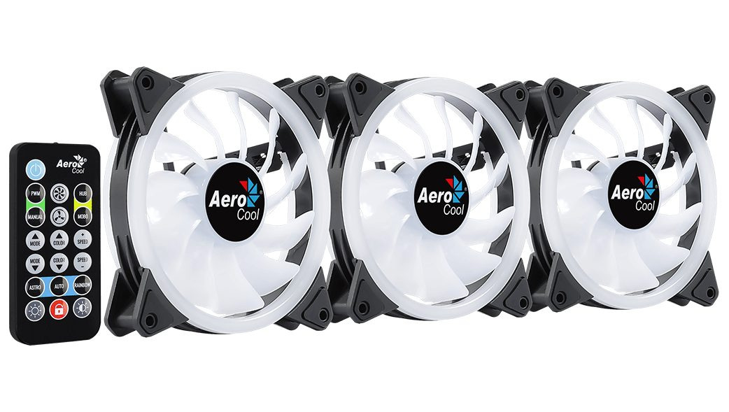 Aerocool PGS DUO 12 PRO ARGB 3x120mm z hubem