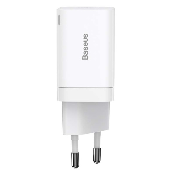 Zdjęcie produktu: Ładowarka sieciowa Baseus Super Si Pro Quick Charger USB + USB TYP-C 30W - biała (CCSUPP-E02)