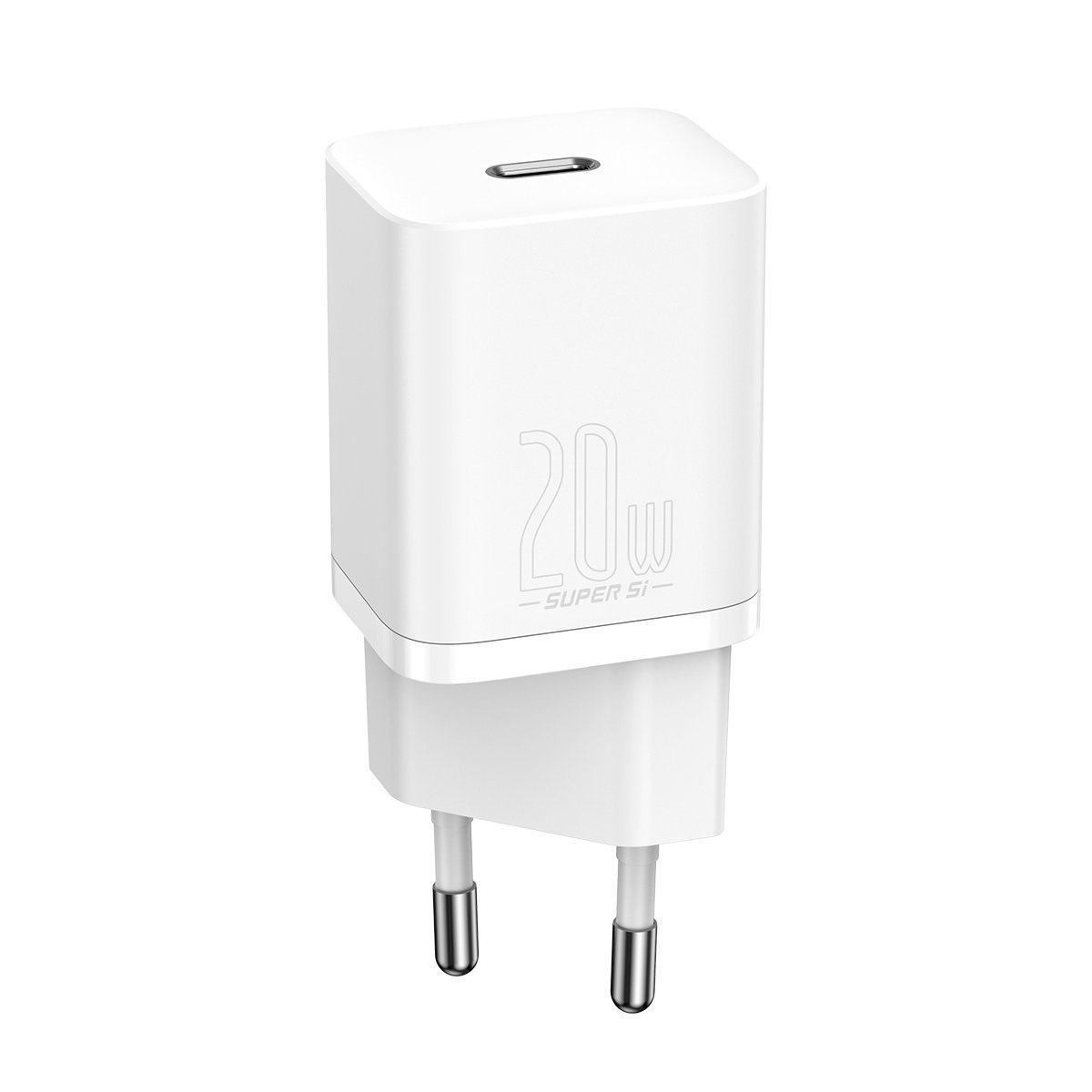 Ładowarka sieciowa Baseus Super Si Quick Charger 1C 20W z przewodem USB TYP-C do Lightning 1m - biała (TZCCSUP-B02)
