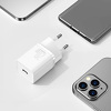 Miniatura zdjęcia: Ładowarka sieciowa Baseus Super Si Quick Charger 1C 20W z przewodem USB TYP-C do Lightning 1m - biała (TZCCSUP-B02)