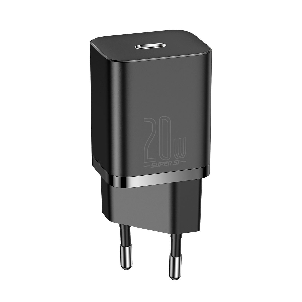 Ładowarka sieciowa Baseus Super Si Quick Charger 1C 20W z przewodem USB TYP-C do Lightning 1m - czarna (TZCCSUP-B01)