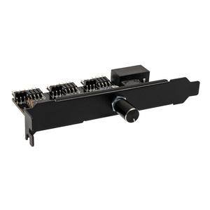Miniatura produktu: Lamptron CFM36 kontroler wentylatorów i oświetlenia RGB 12V 4-pin na slot PCI, czarny