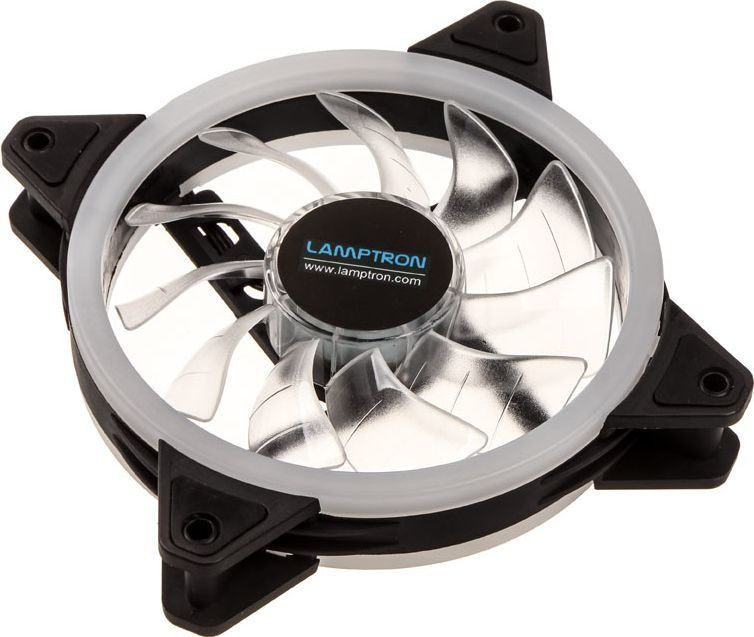 Wentylatory Lamptron Nova RGB-LED-Dual-Ring 120mm z kontrolerem (zestaw 3szt)