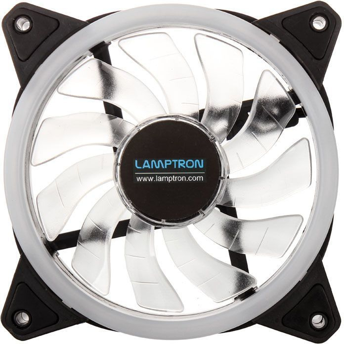 Wentylatory Lamptron Nova RGB-LED-Dual-Ring 120mm z kontrolerem (zestaw 3szt)