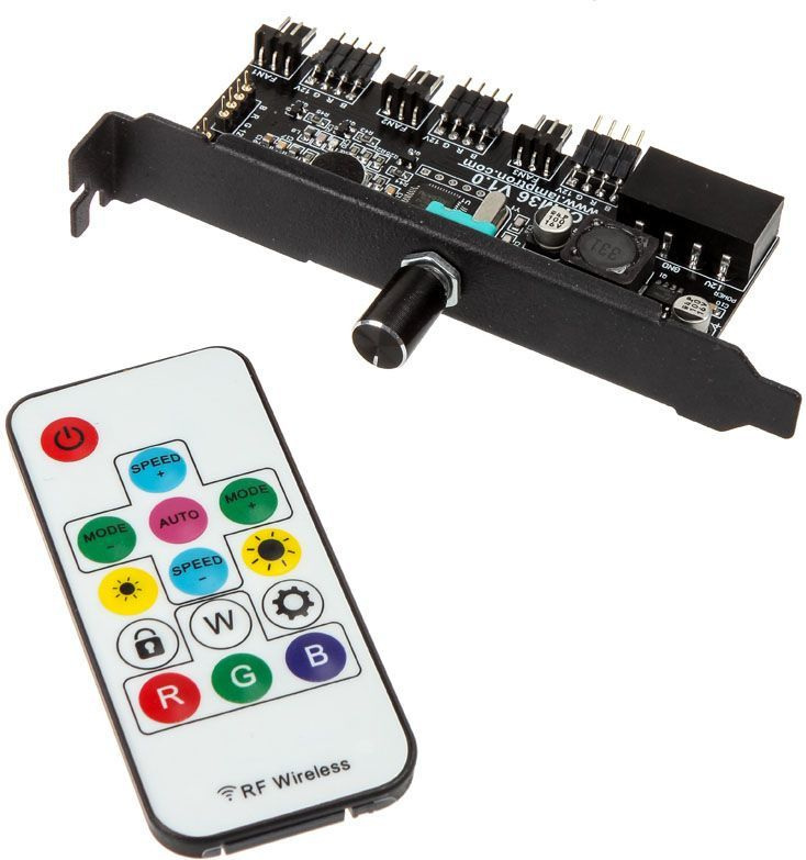 Wentylatory Lamptron Nova RGB-LED-Dual-Ring 120mm z kontrolerem (zestaw 3szt)