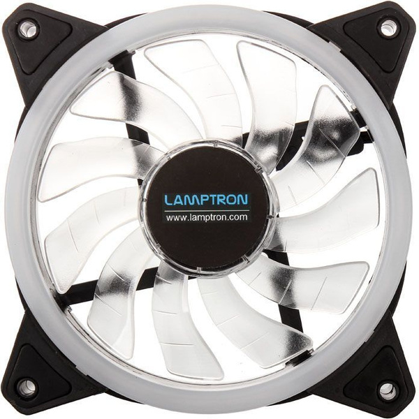 Zdjęcie produktu: Wentylatory Lamptron Nova RGB-LED-Dual-Ring 120mm z kontrolerem (zestaw 3szt)