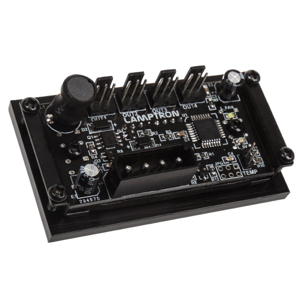 Zdjęcie produktu: Lamptron CCM30 programowalny kontroler wentylatorów, czarny Zdjęcie produktu: Lamptron CCM30 programowalny kontroler wentylatorów, czarny