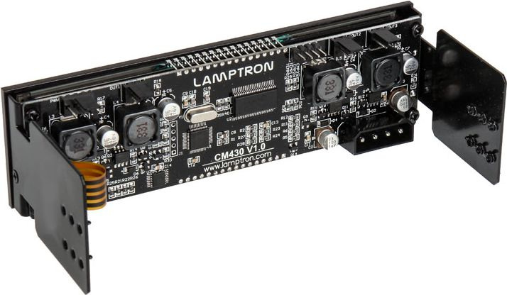 Lamptron CM430 kontroler wentylatorów PWM, czarny/czerwony