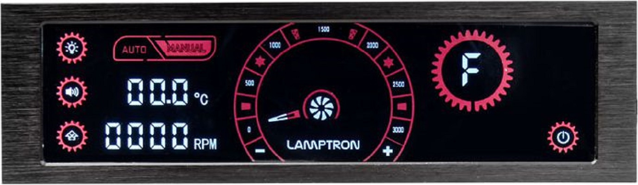 Zdjęcie produktu: Lamptron CM430 kontroler wentylatorów PWM, czarny/czerwony