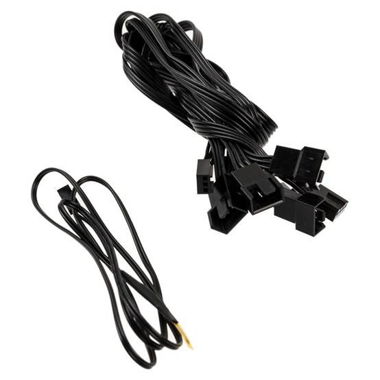 Lamptron CP530 automatyczny kontroler 5 wentylatorów RGB, na podstwie czujnika temperatury, czarny