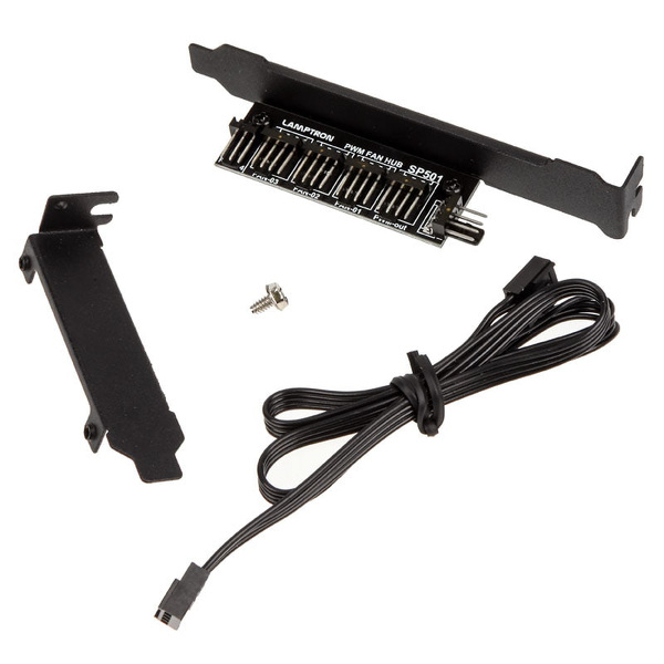 Zdjęcie produktu: Hub do wentylatorów PWM Lamptron SP501 PWM-Hub na śledziu zatoki PCI Zdjęcie produktu: Hub do wentylatorów PWM Lamptron SP501 PWM-Hub na śledziu zatoki PCI