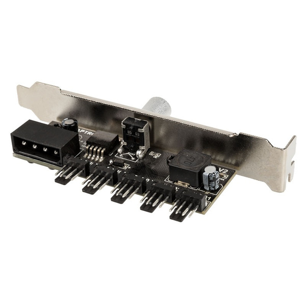 Zdjęcie produktu: Lamptron CP120 V2 kontroler wentylatorów na śledziu zatoki PCI, srebrny