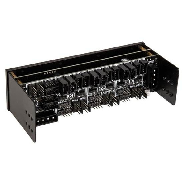 Zdjęcie produktu: Lamptron CL420 kontroler oświetlenia RGB i wentylatorów 5,25" czarny