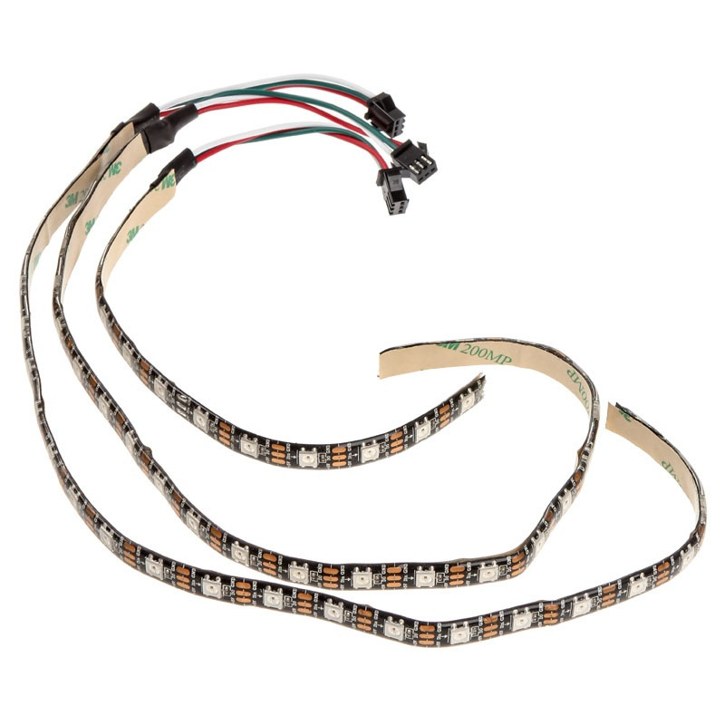 Zestaw taśm LED Lamptron FlexLight Multi ARGB 5V 3-pin (2x 24LED, 1x 12LED), pilot na podczerwień