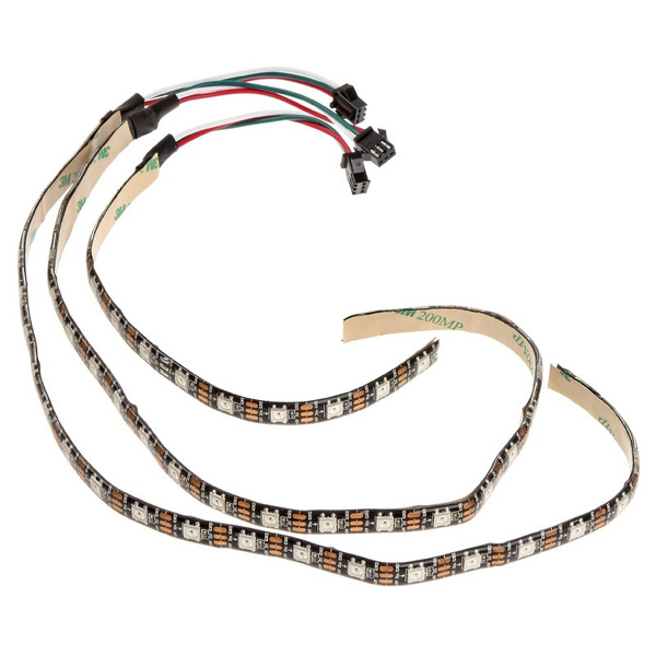 Zdjęcie produktu: Zestaw taśm LED Lamptron FlexLight Multi ARGB 5V 3-pin (2x 24LED, 1x 12LED), pilot na podczerwień