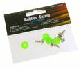 Miniatura zdjęcia: Lamptron HDD Rubber Screws PRO, śruby HDD z gumowymi podkładkami, zielone UV