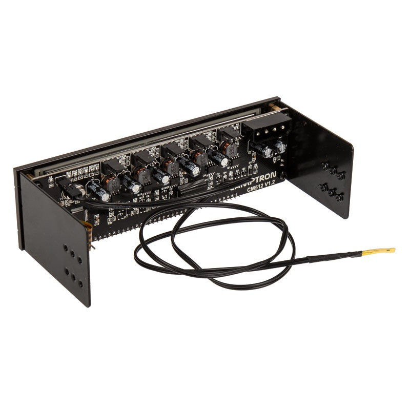 kontroler wentylatorów Lamptron CM512 Touch Fan Controller 5.25", czarny