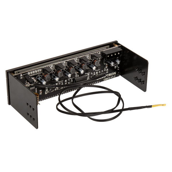 Zdjęcie produktu: kontroler wentylatorów Lamptron CM512 Touch Fan Controller 5.25", czarny