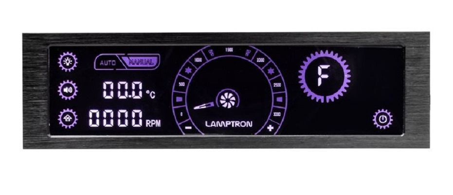 Lamptron CM430 PWM kontroler wentylatorów Limited Edtion UV