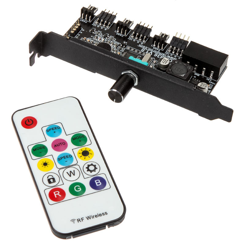 Wentylatory Lamptron Meteor RGB-LED-Ring 120mm z kontrolerem (zestaw 3szt)