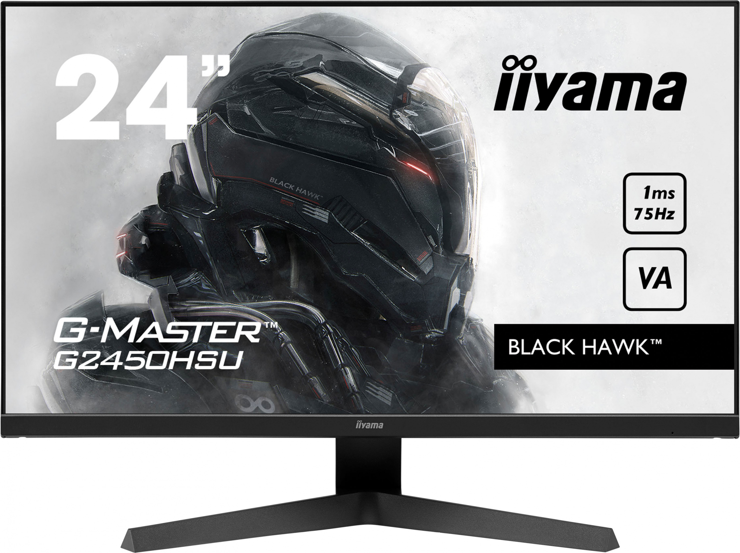 iiyama G-Master G2450HSU-B1 Black Hawk 24" FHD VA 75Hz 1ms FreeSync - z gwarancją iiyama 3 lata - zero martwych pikseli 30 dni