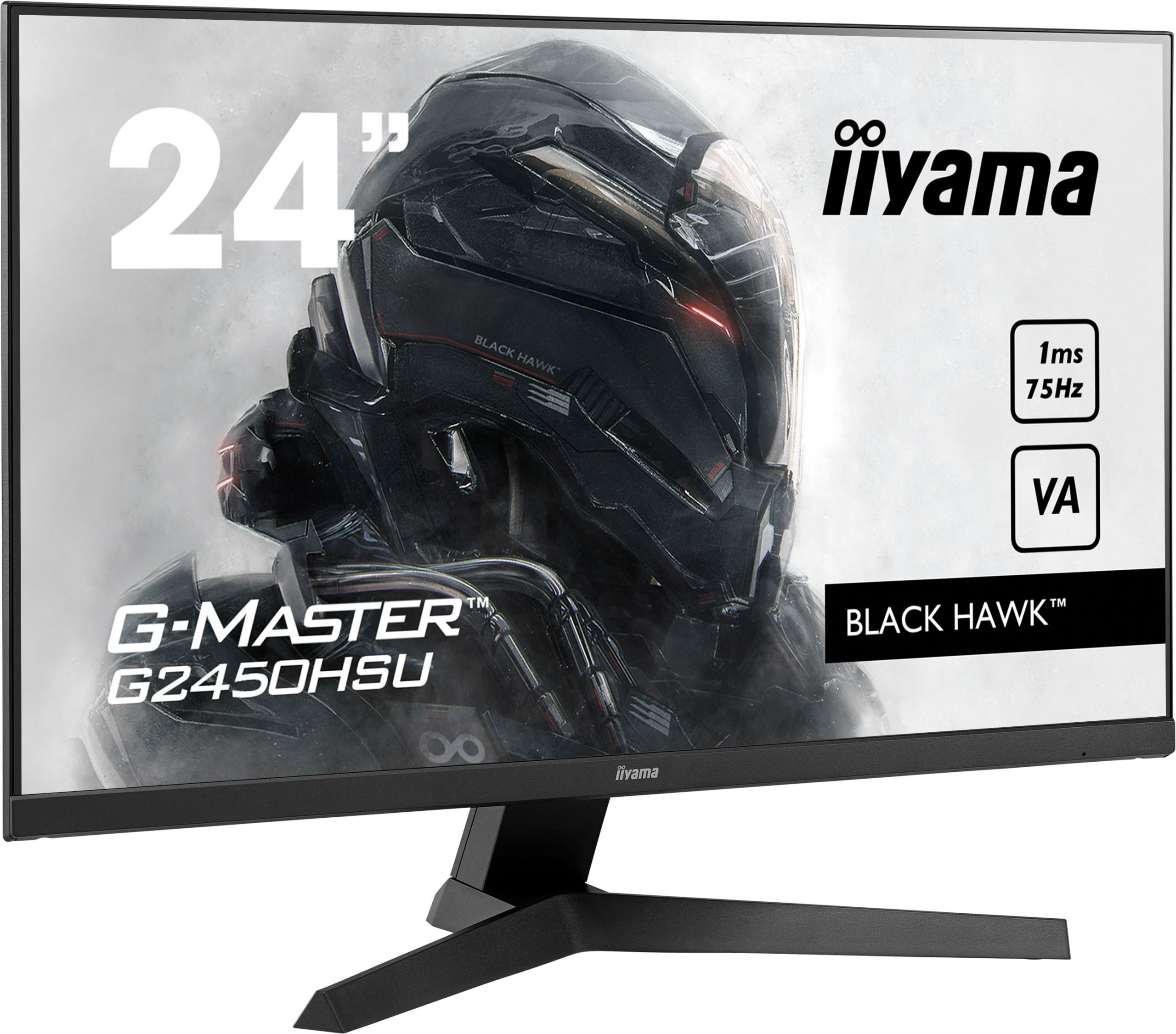 iiyama G-Master G2450HSU-B1 Black Hawk 24" FHD VA 75Hz 1ms FreeSync - z gwarancją iiyama 3 lata - zero martwych pikseli 30 dni