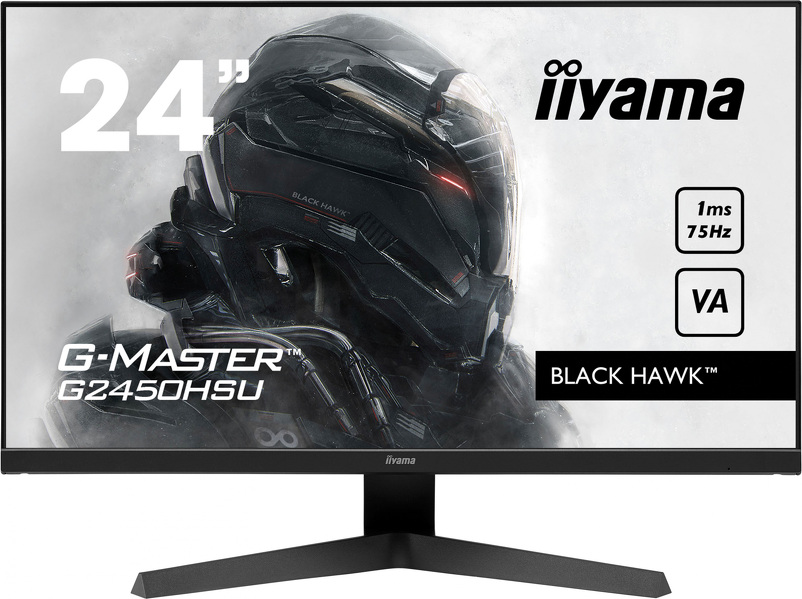 Zdjęcie produktu: iiyama G-Master G2450HSU-B1 Black Hawk 24" FHD VA 75Hz 1ms FreeSync - z gwarancją iiyama 3 lata - zero martwych pikseli 30 dni